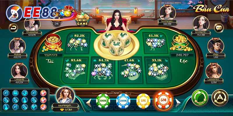 Bầu cua EE88 - Tựa game kết hợp dân gian và hiện đại ở EE88